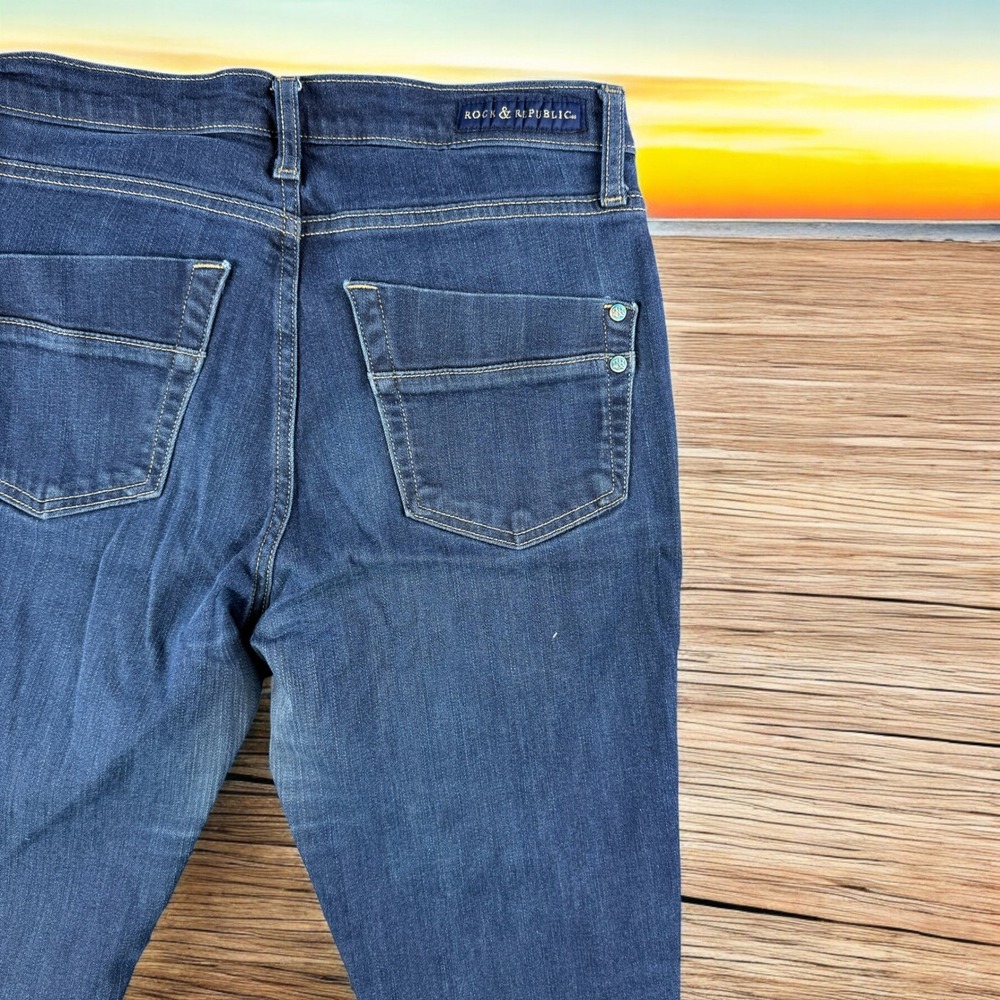 Rock & Republic Jeans Women‎ 10 Kashmiere Denim RX Leggings Street Travel Work